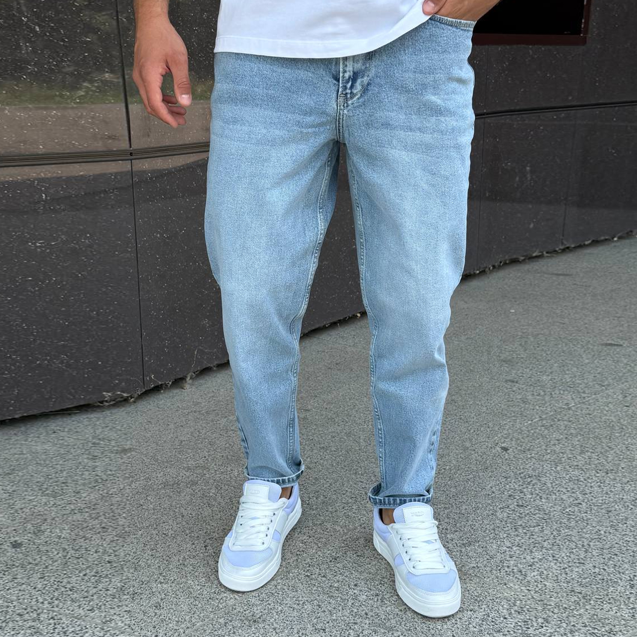 Джинси Mom сині 22