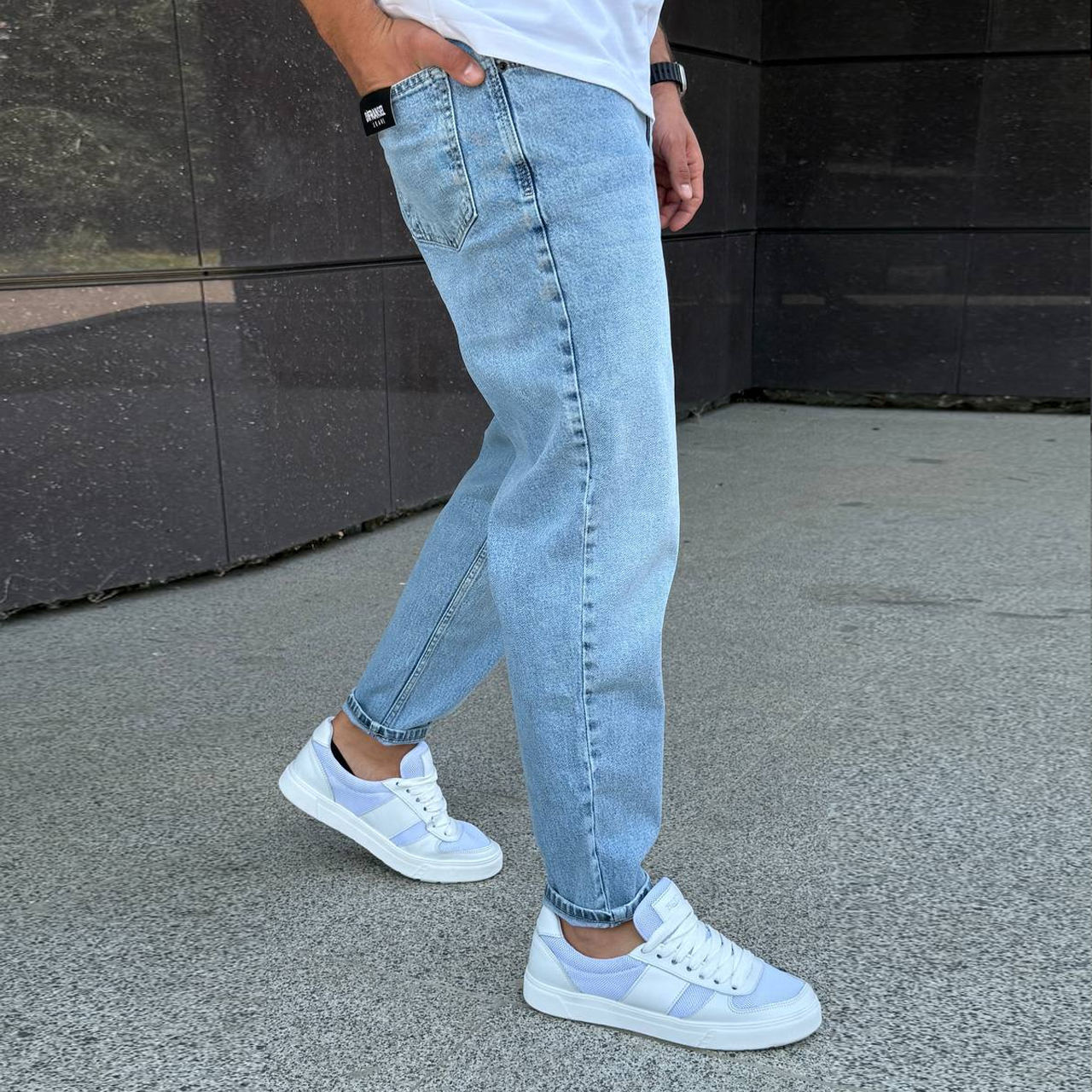 Джинси Mom сині 22