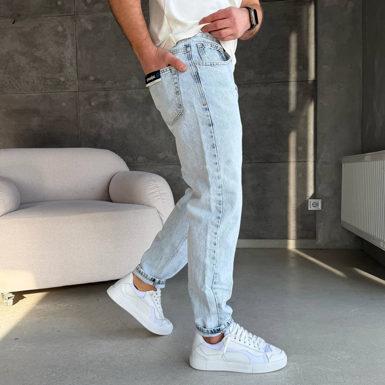 Джинси Mom світло-блакитні 3182-2