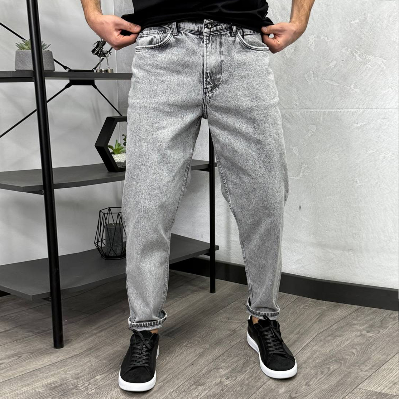 Джинси Mom сірі 3