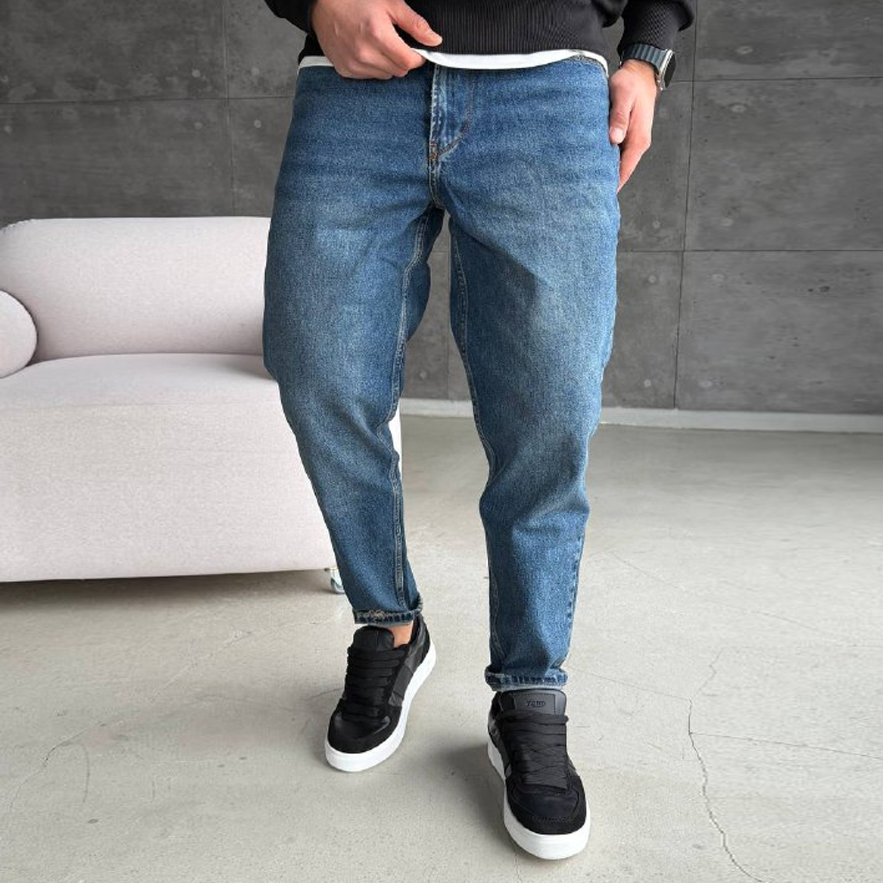 Джинси Mom сині 1