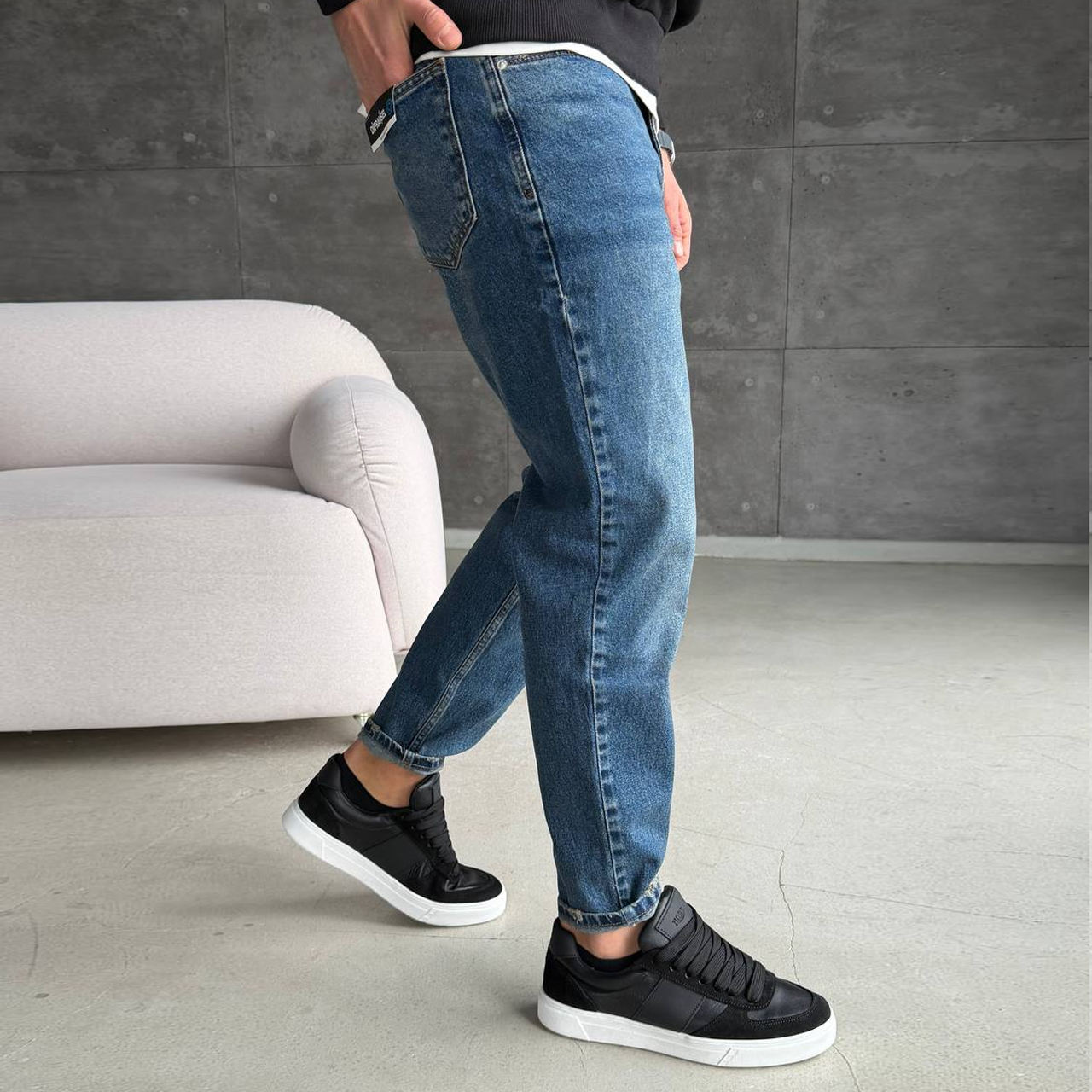 Джинси Mom сині 1