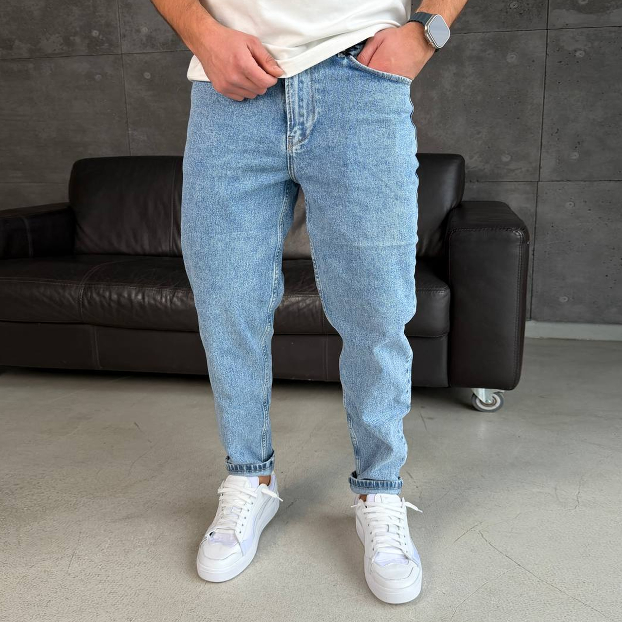 Джинси Mom сині 2991