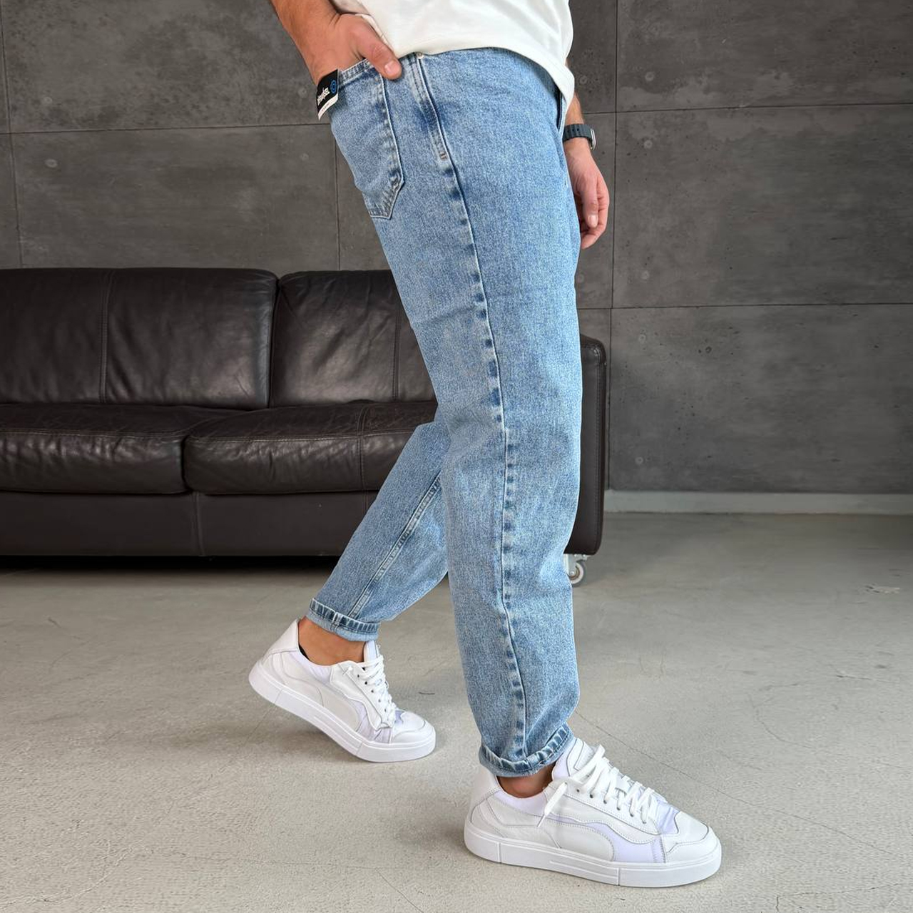 Джинси Mom сині 2991