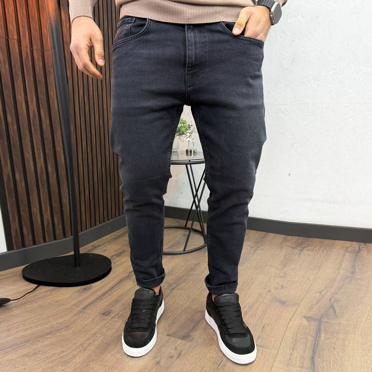 Джинси Slim Mom темно-сірі 5900-39