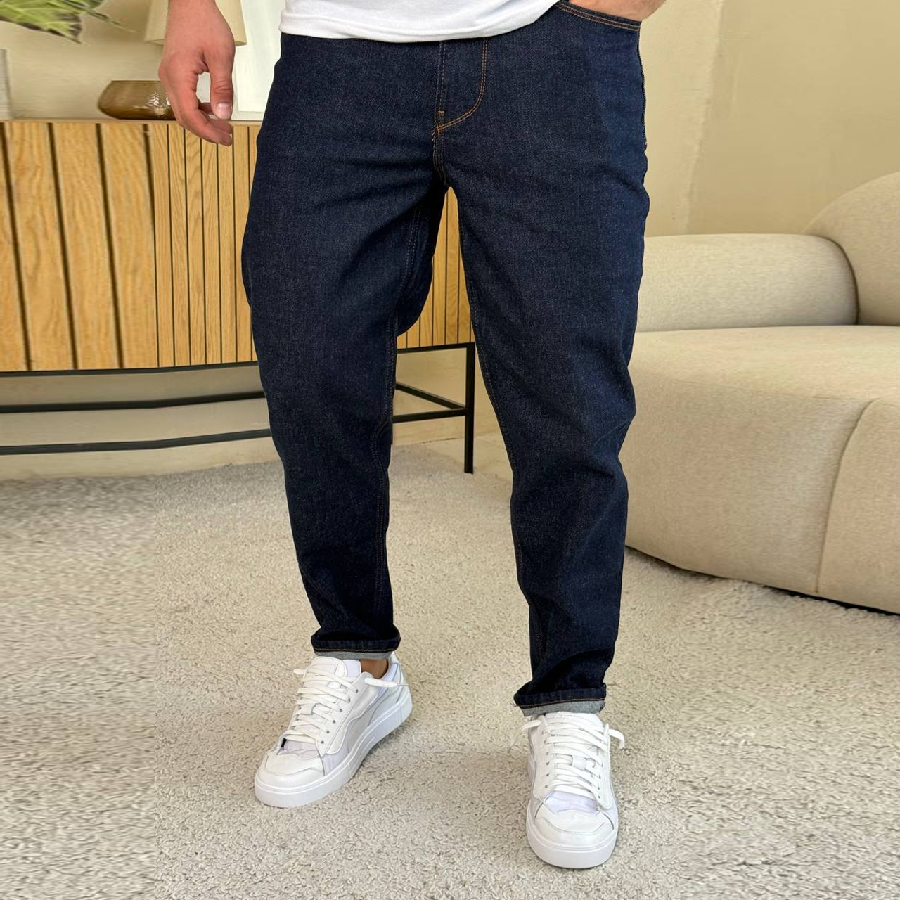 Джинси Mom темно-сині 3098