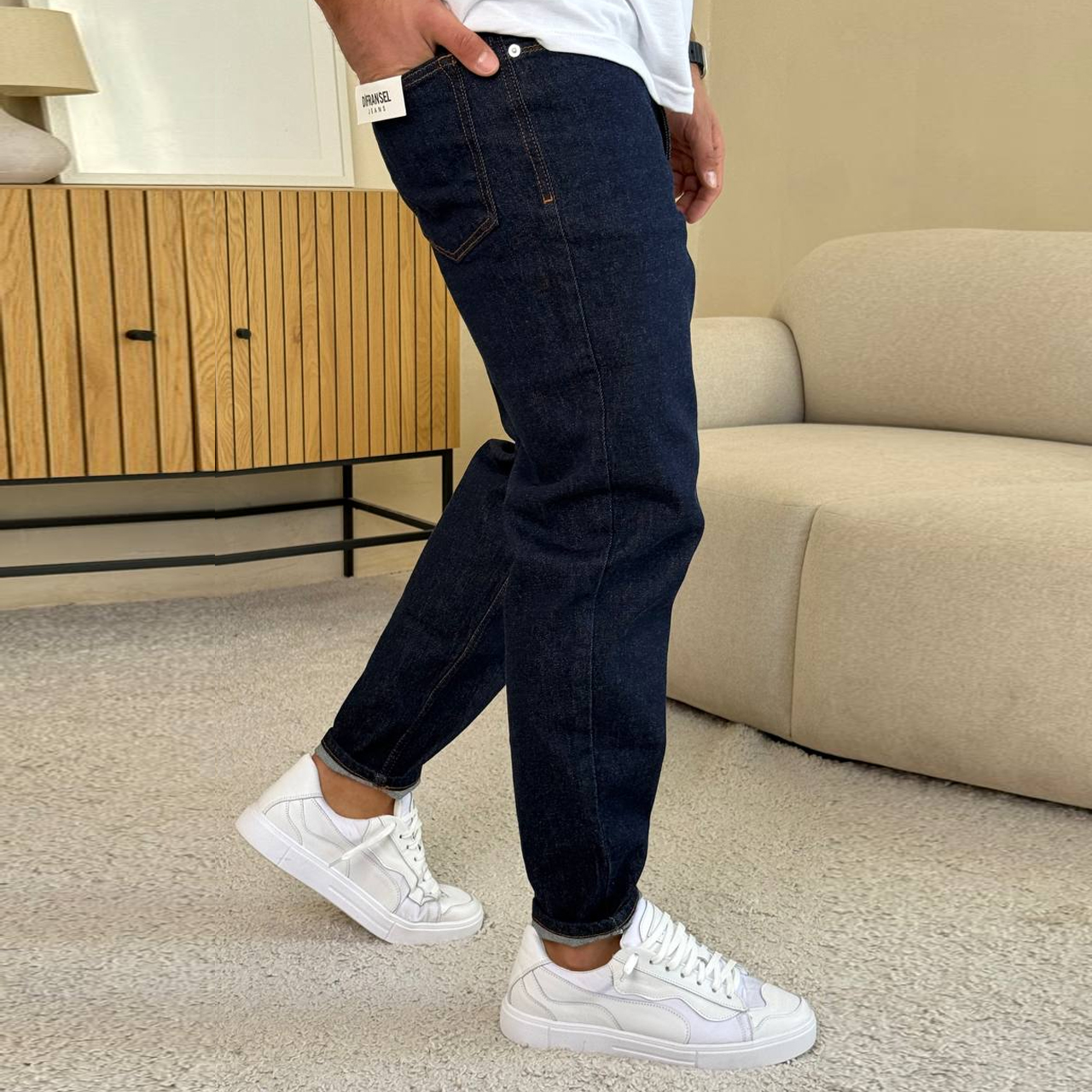 Джинси Mom темно-сині 3098