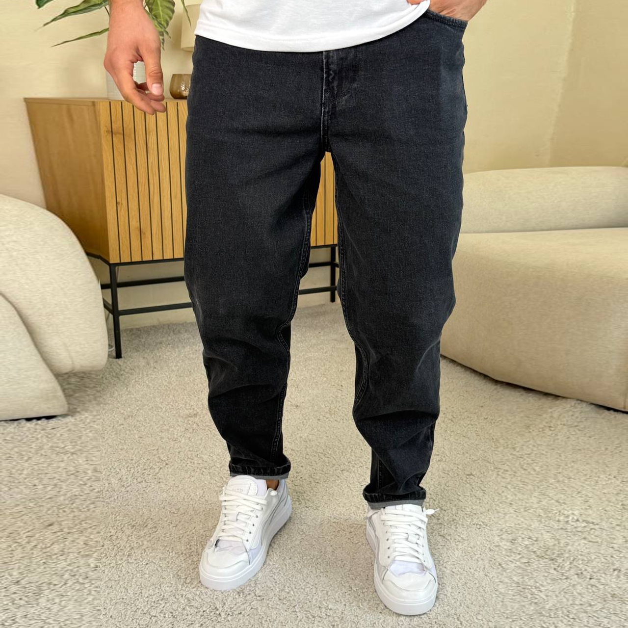 Джинси Mom чорні 16