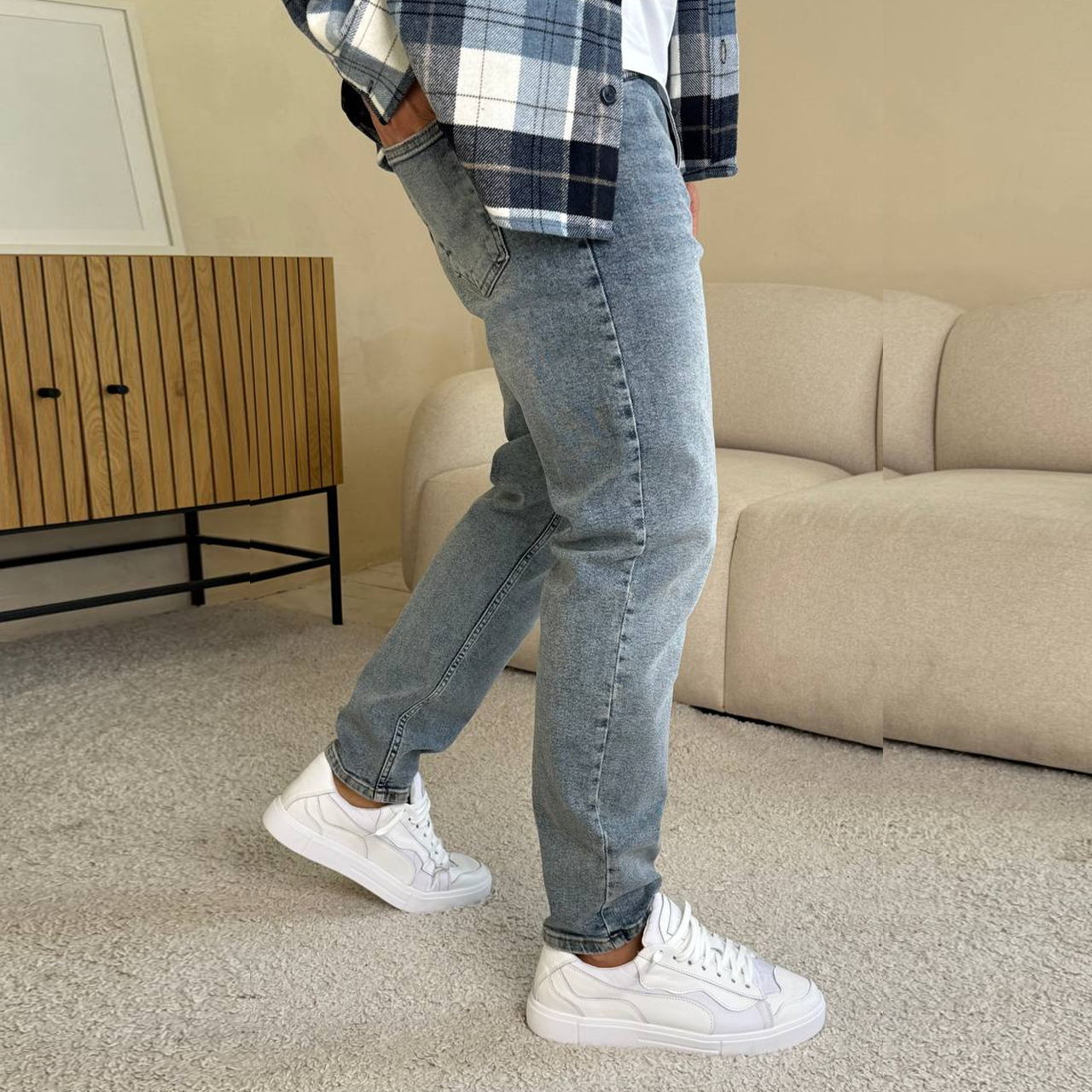 Джинси Slim Mom сині 17