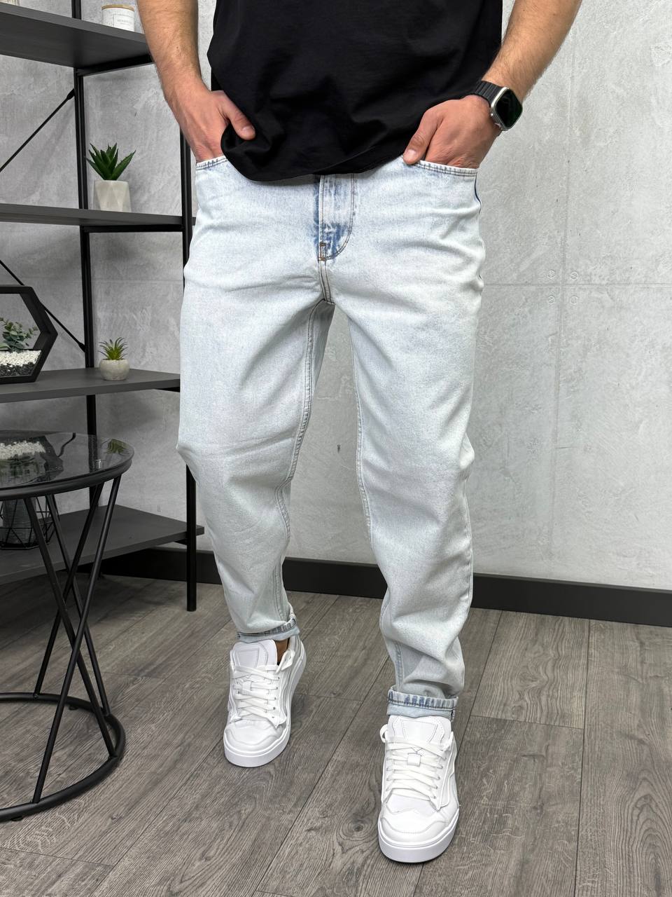 Джинси Mom білі 2231