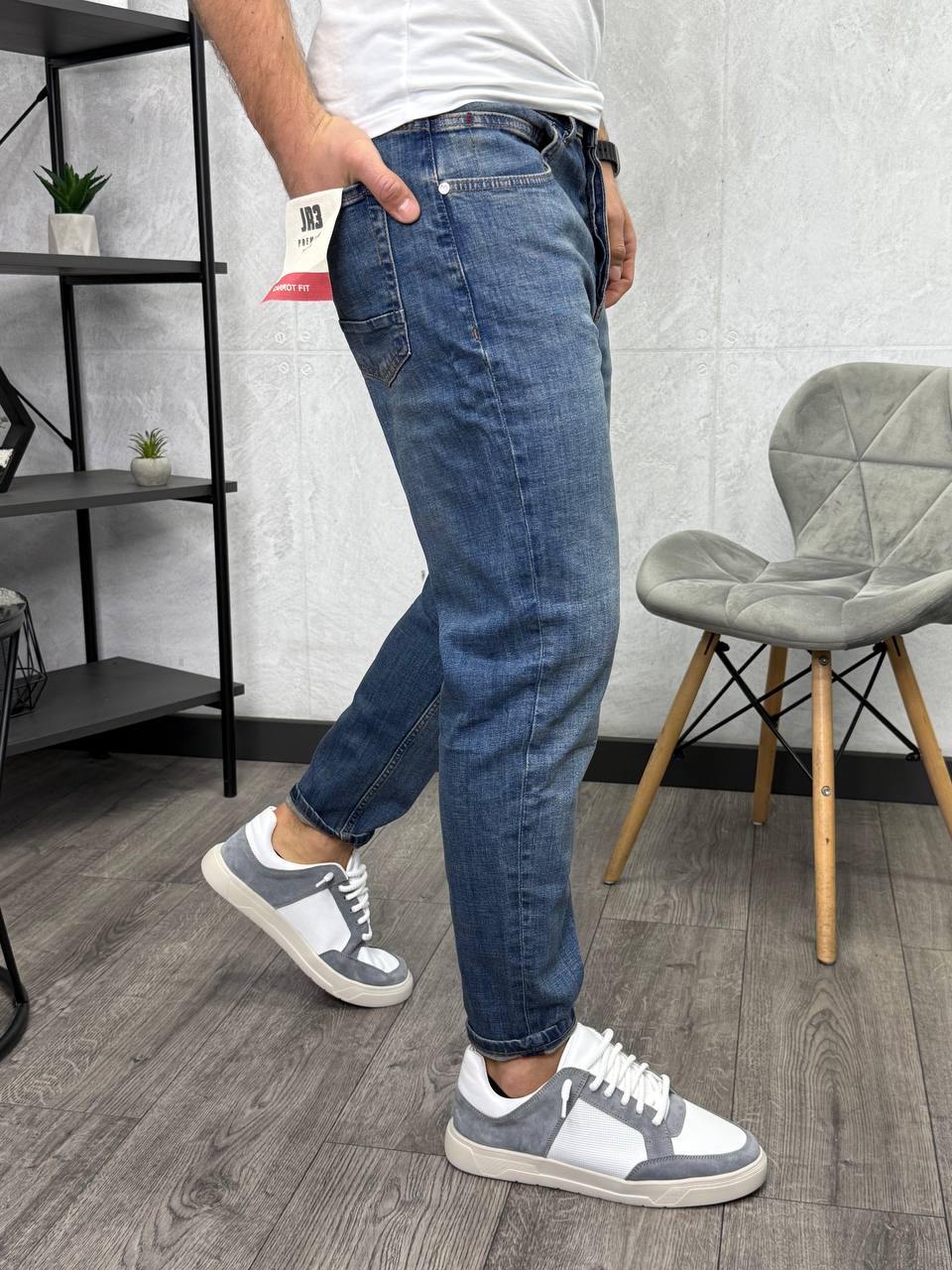Джинси Slim Mom сині 2519-5