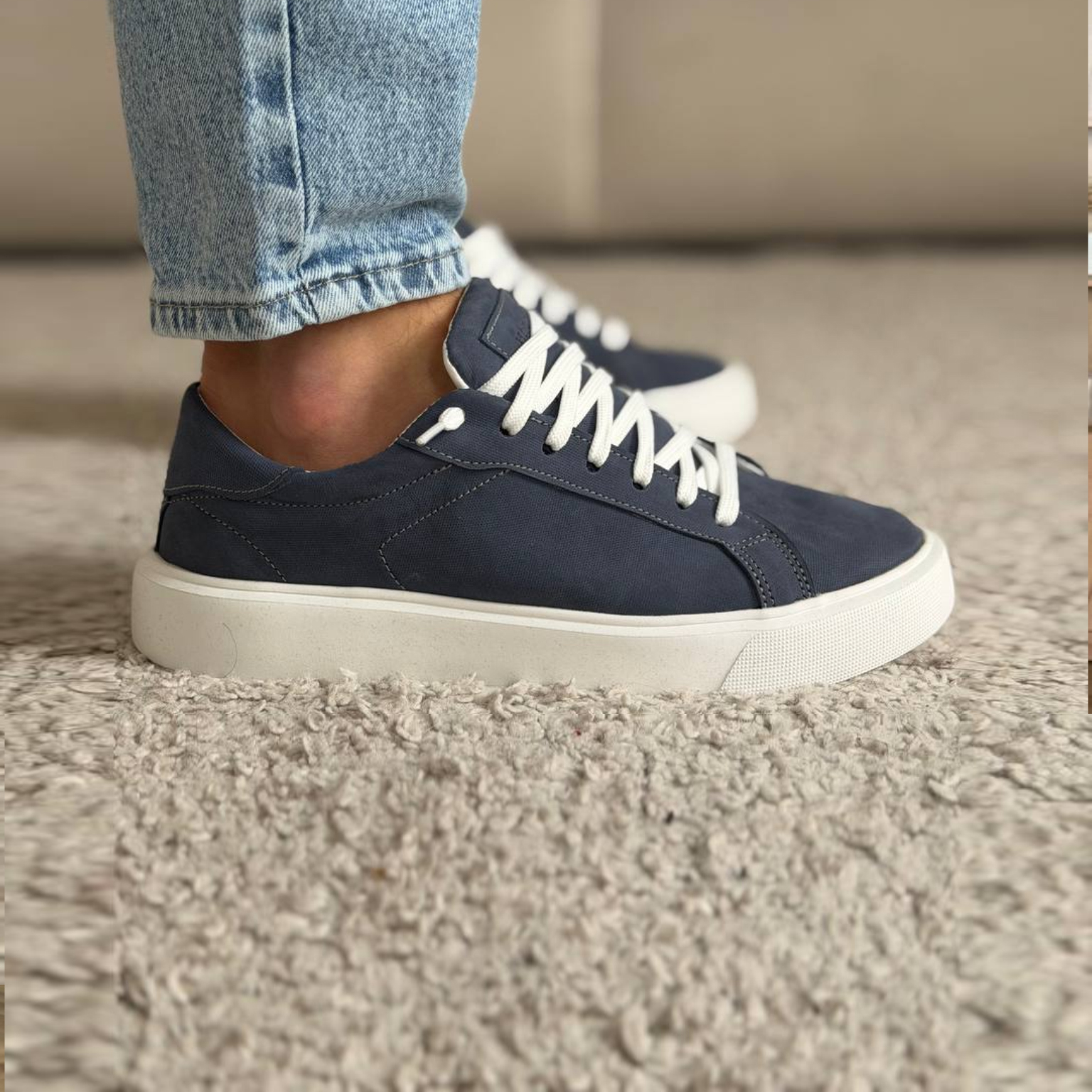 Кеди HARD Laco нубук джинс 2604-3