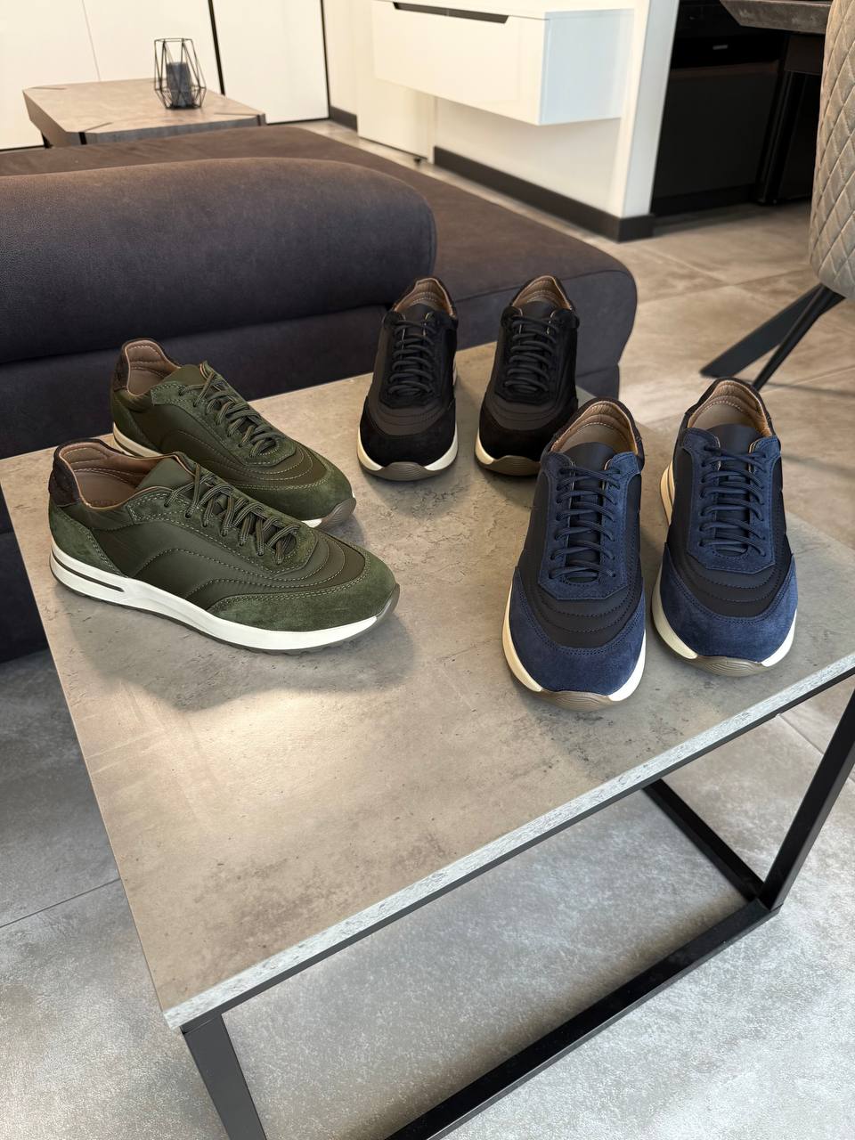 Кросівки HARD замш та плащівка зелені 152-2