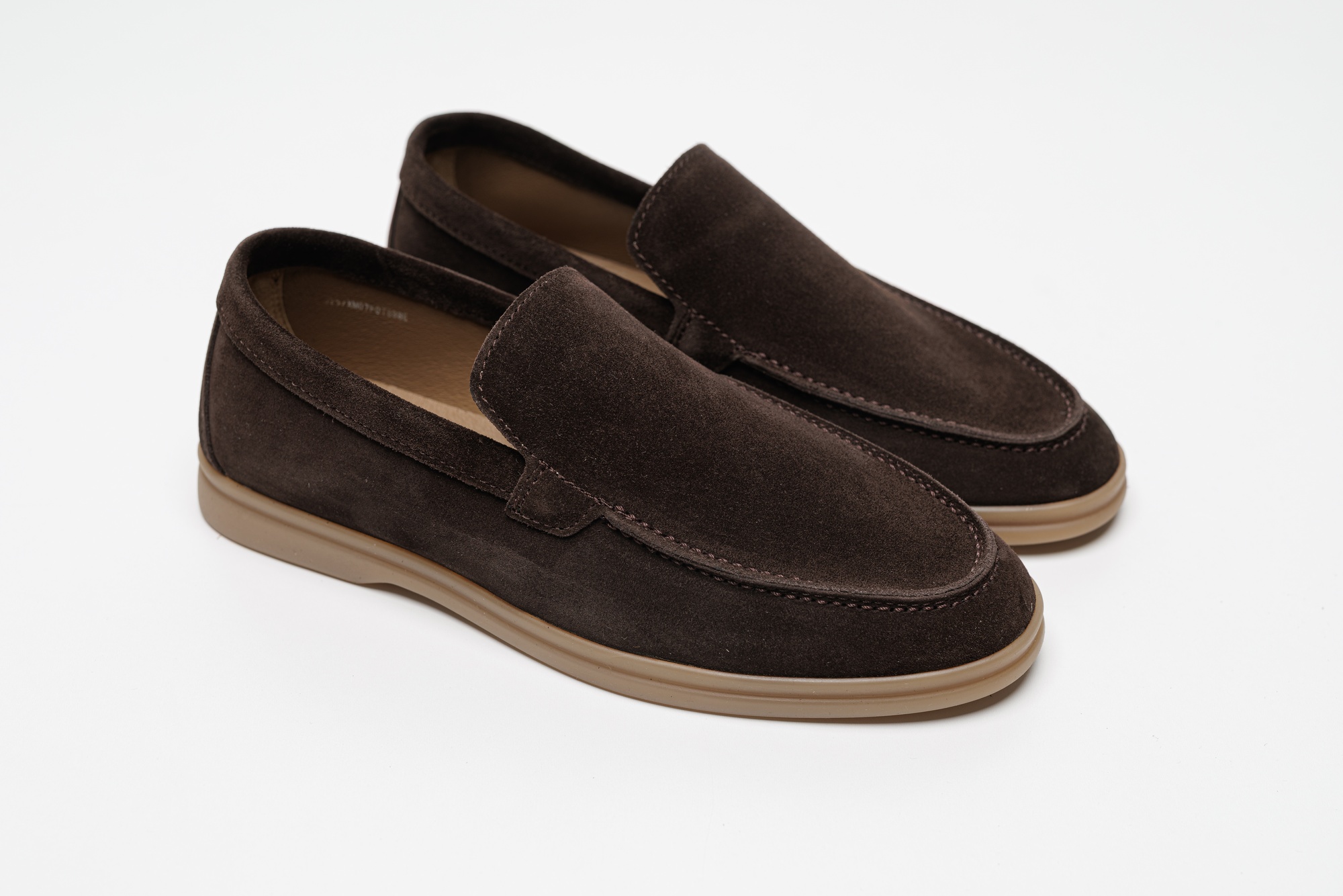 Лофери HARD коричневі замша 26167-9