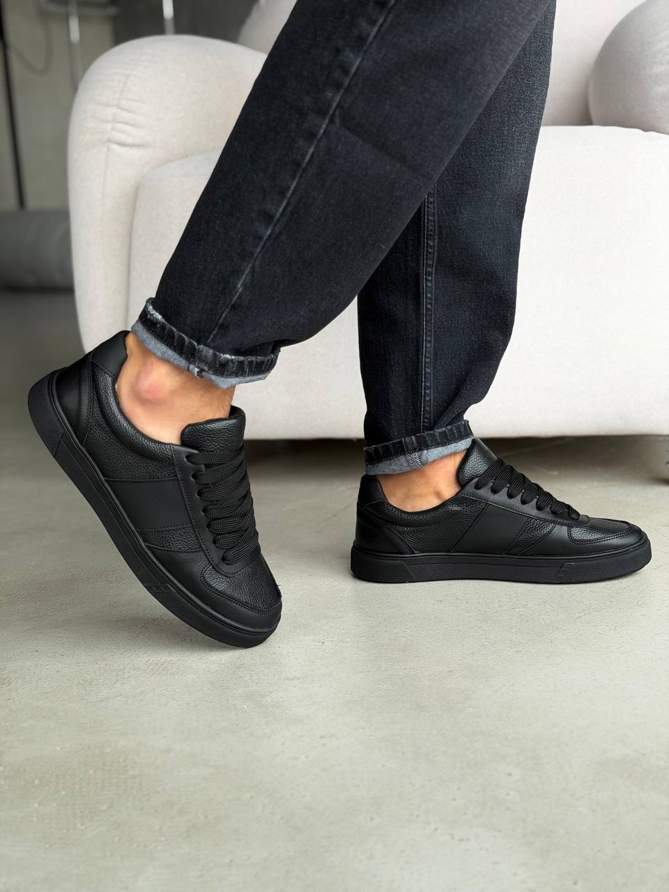 Сліпони HARD чорні шкіра хутро 2012-3