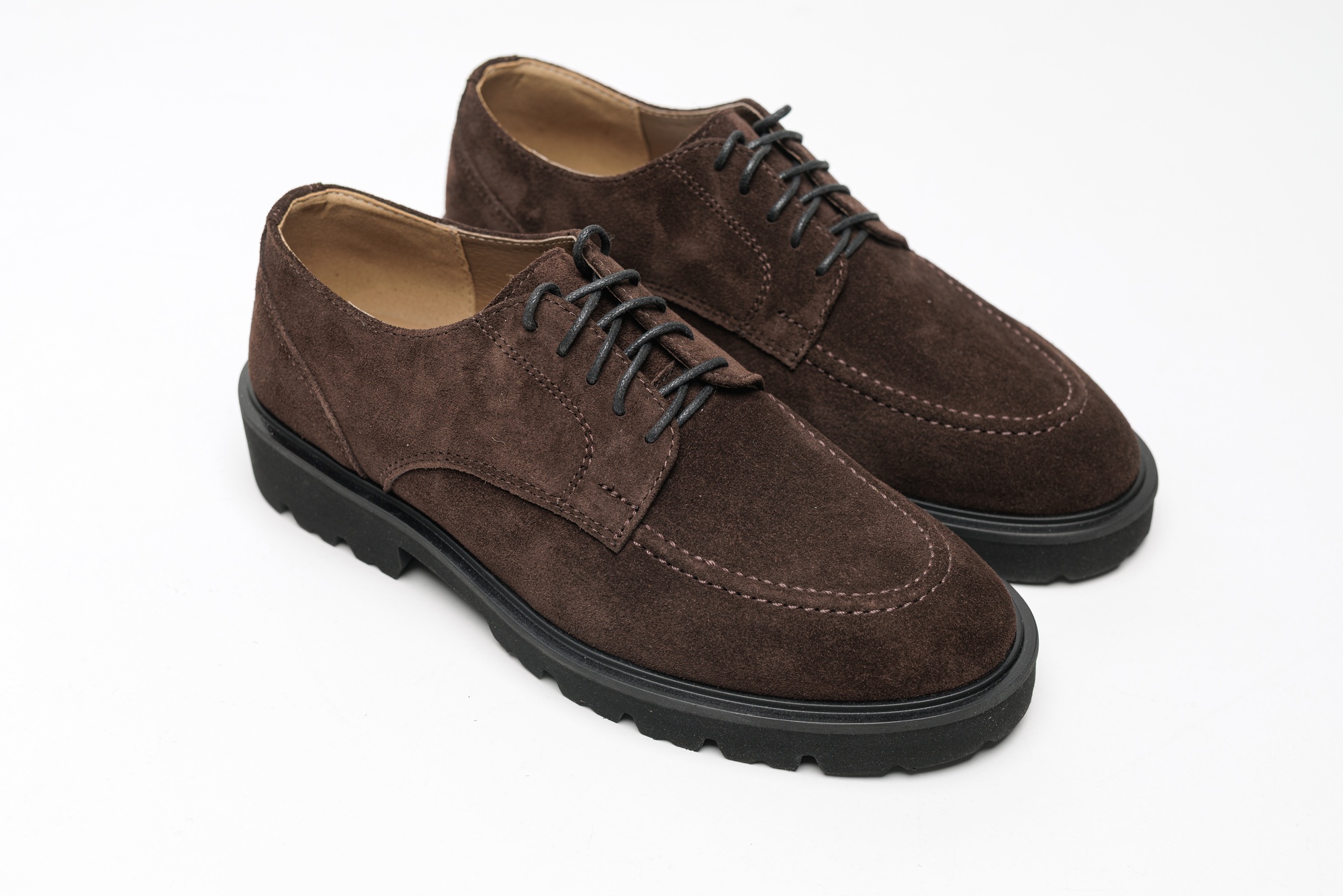 Туфлі HARD коричневі замша 732-1