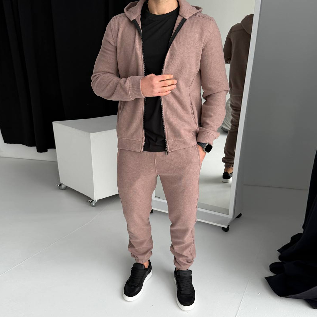 Спортивний костюм тілесний 2089-1