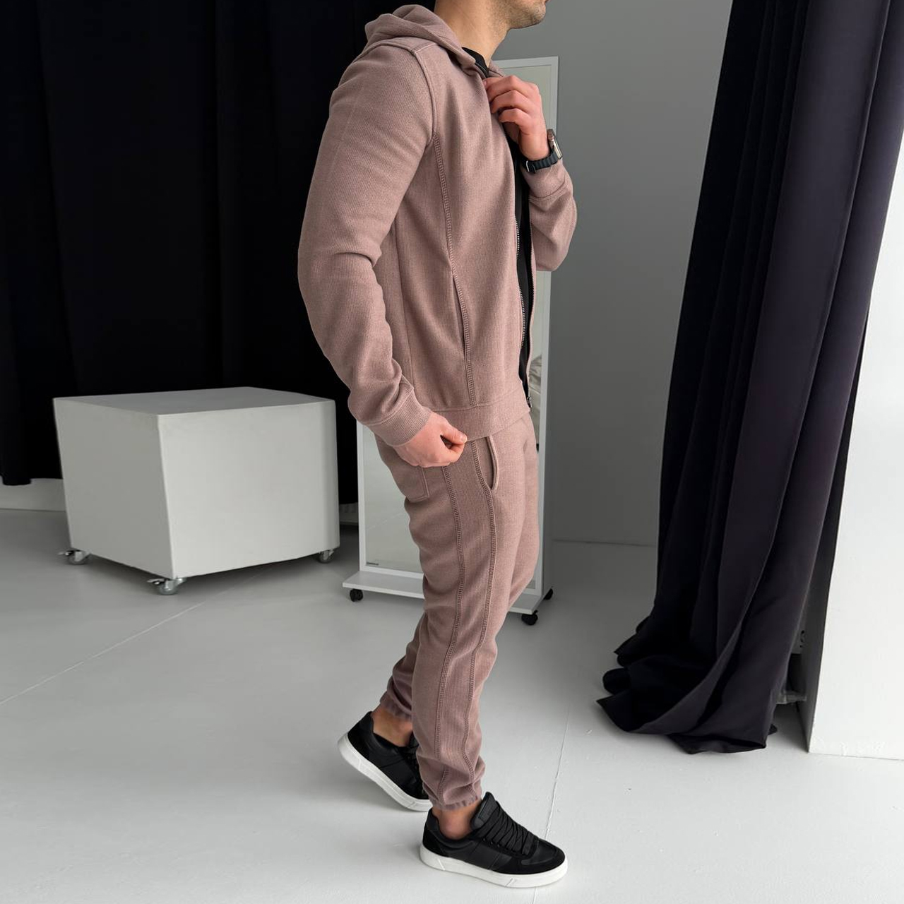 Спортивний костюм тілесний 2089-1