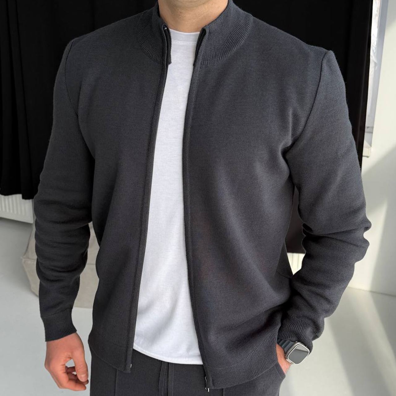 Спортивний костюм сірий 01-2