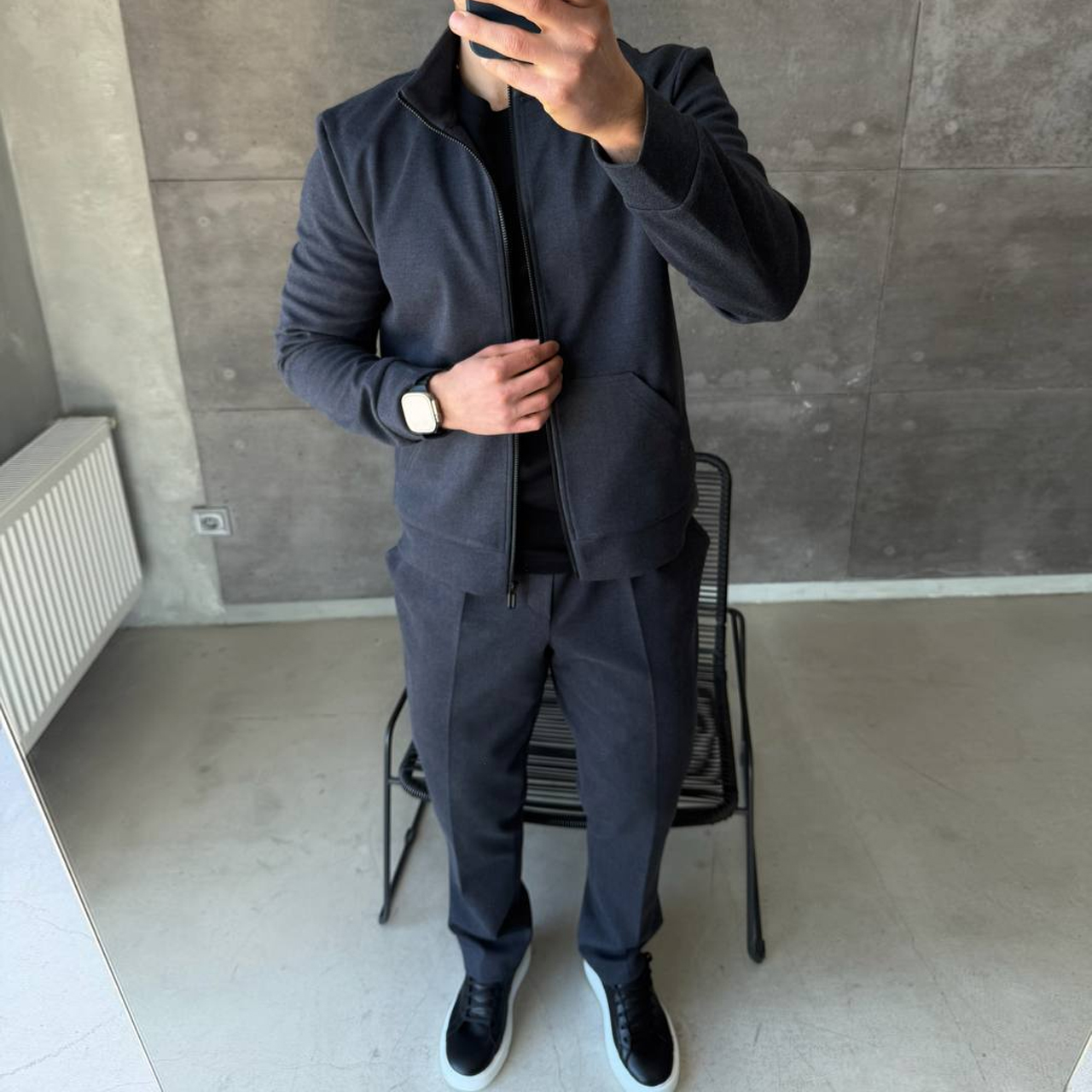 Спортивний костюм сірий 02-1