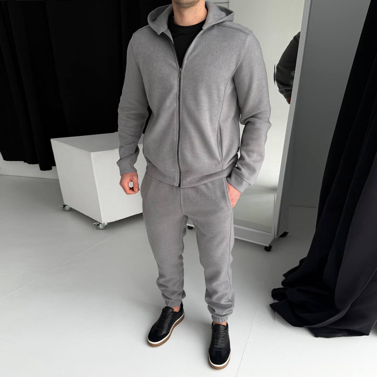 Спортивний костюм сірий 2089-2