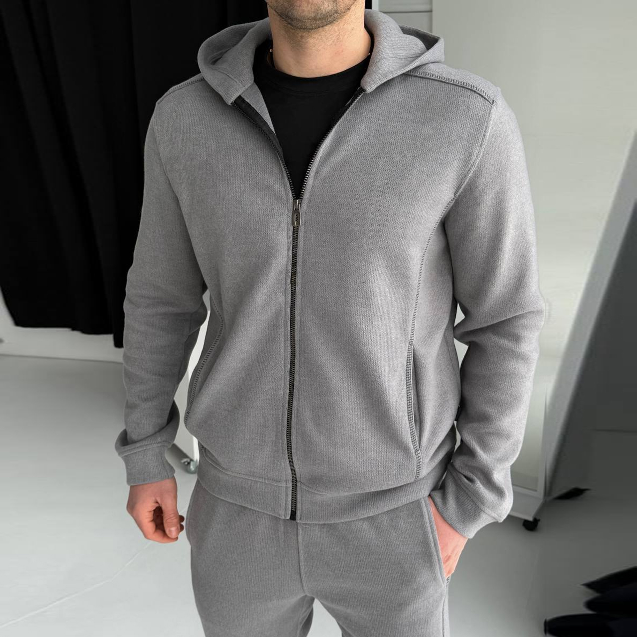 Спортивний костюм сірий 2089-2