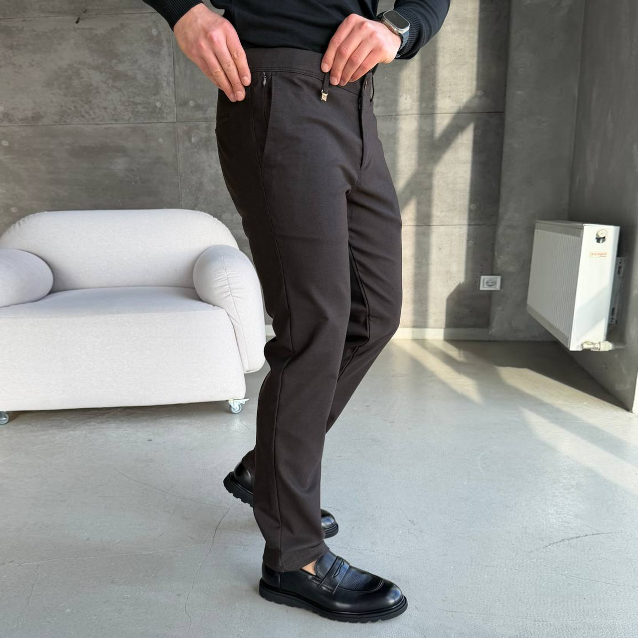 Штани класичні коричневі 5420-1