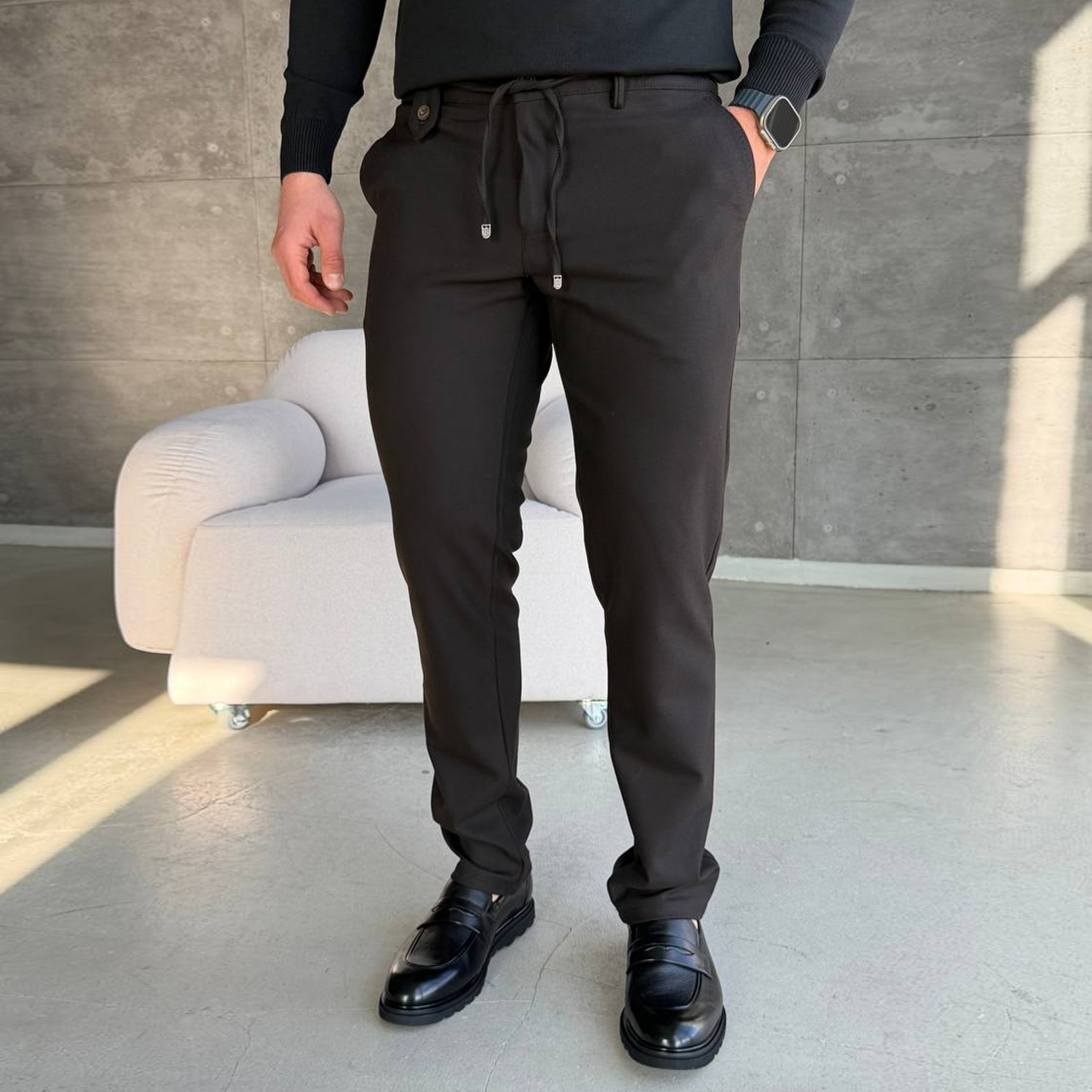 Штани класичні коричневі 5180-1