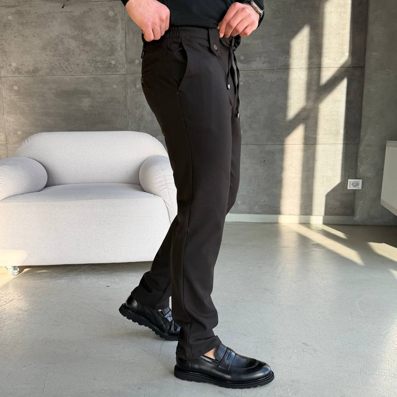 Штани класичні коричневі 5180-1