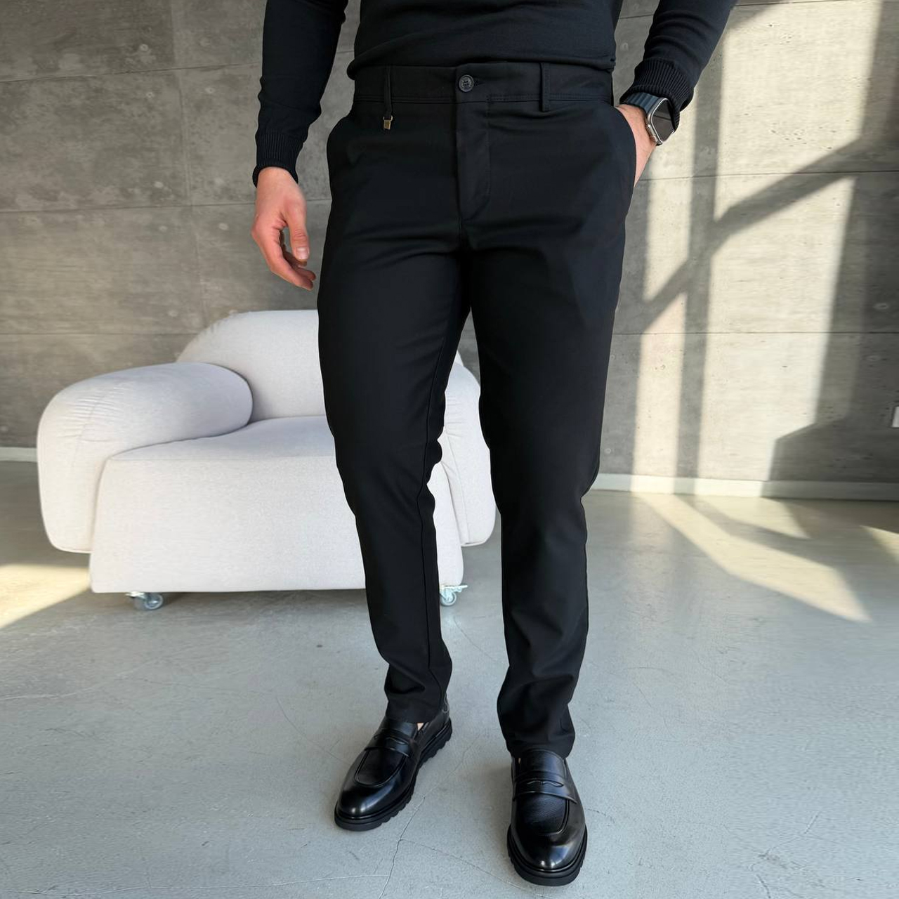 Штани класичні чорні 5420-2