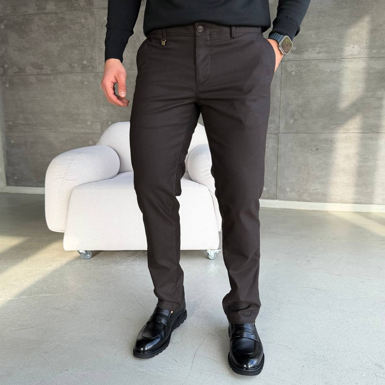 Штани класичні коричневі 5420-1