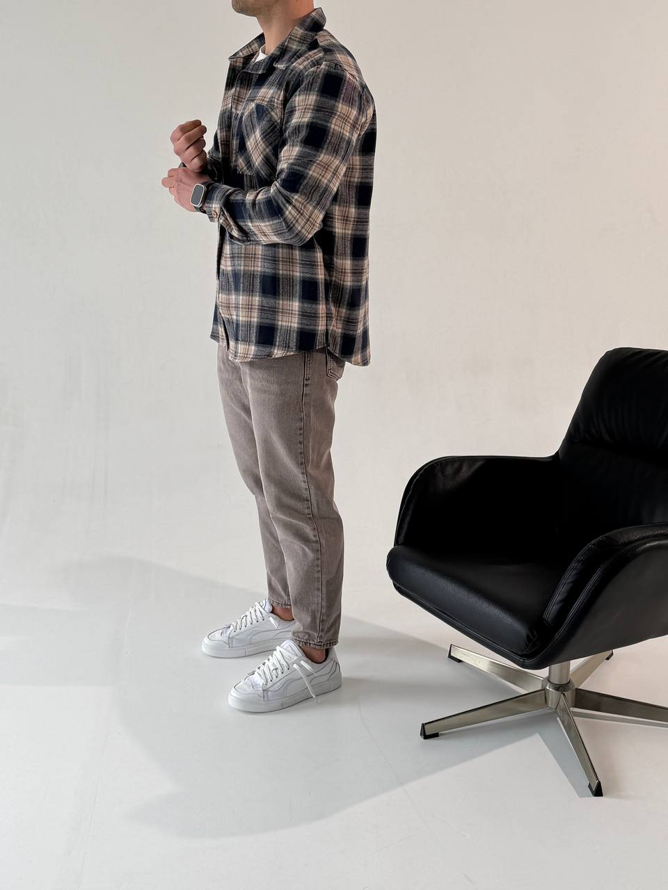 Сорочка HARD в клітинку 5194-6