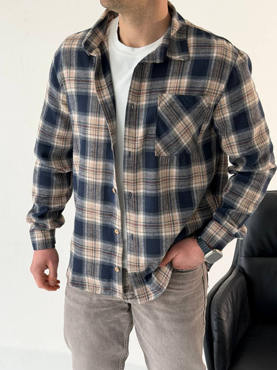 Сорочка HARD в клітинку 5194-6