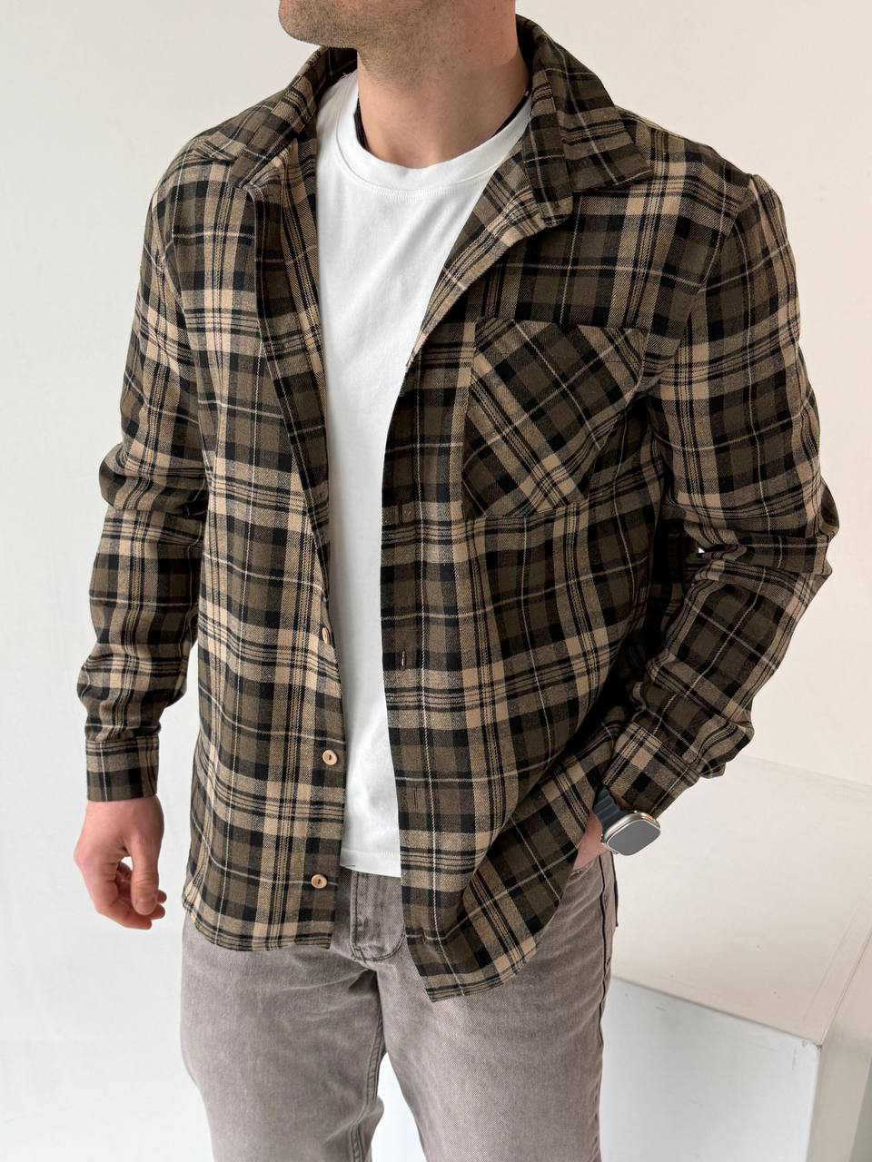 Сорочка HARD в клітинку 5194-7