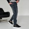 Джинси Slim Моm з потертостями сині 3306-2