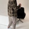 Сорочка HARD в клітинку, оливка+беж 5194-7 Сорочка HARD в клітинку, оливка+беж 5194-7