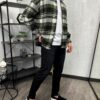 Сорочка-байка, біло-зелена клітинка 9972-1 Сорочка-байка, біло-зелена клітинка 9972-1