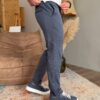 Брюки текстурные индиго 4030-1